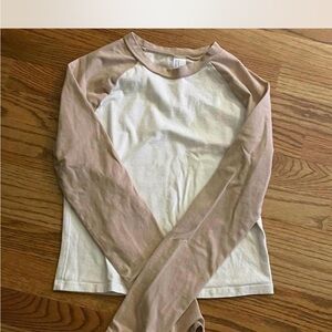 H&M Long Sleeve Tee - Cream and Tan